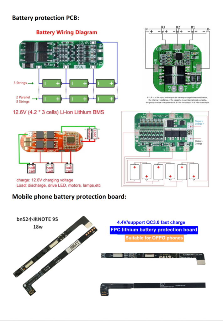 Battery protection PCBA and Mobile phone battery protection board